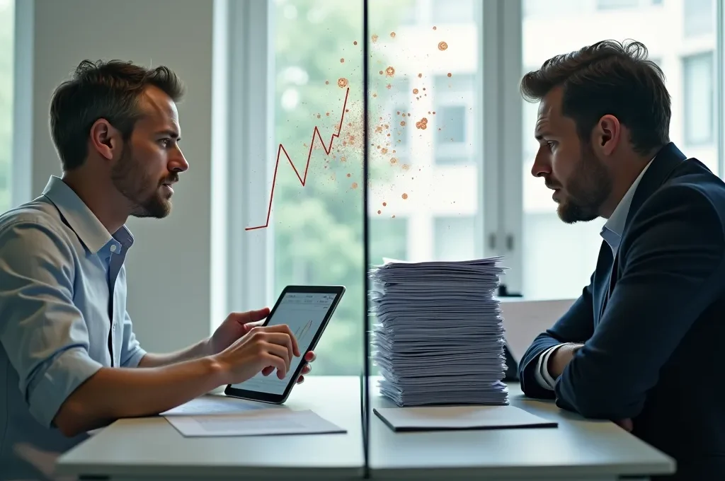 Vergleichsdarstellung ETF versus gemanagte Fonds für die Altersvorsorge