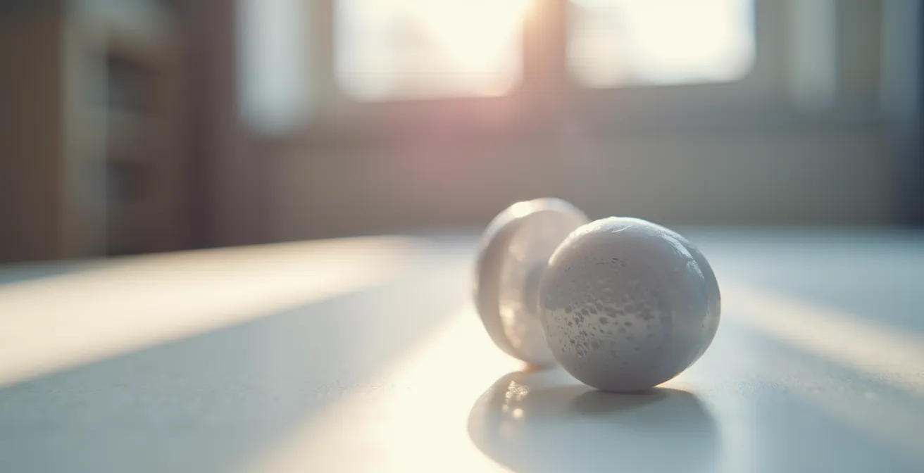 Makroaufnahme von maßgefertigten Gehörschutzstöpseln