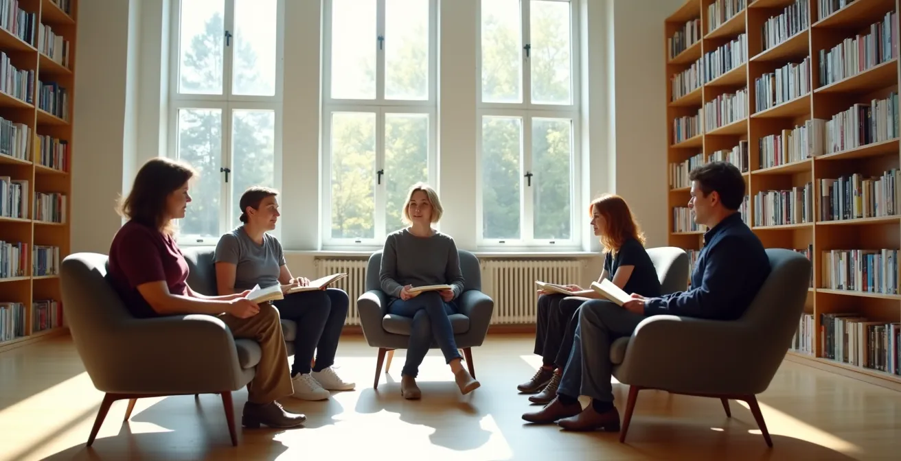 Lesekreis im Literaturhaus mit engagierten Teilnehmern