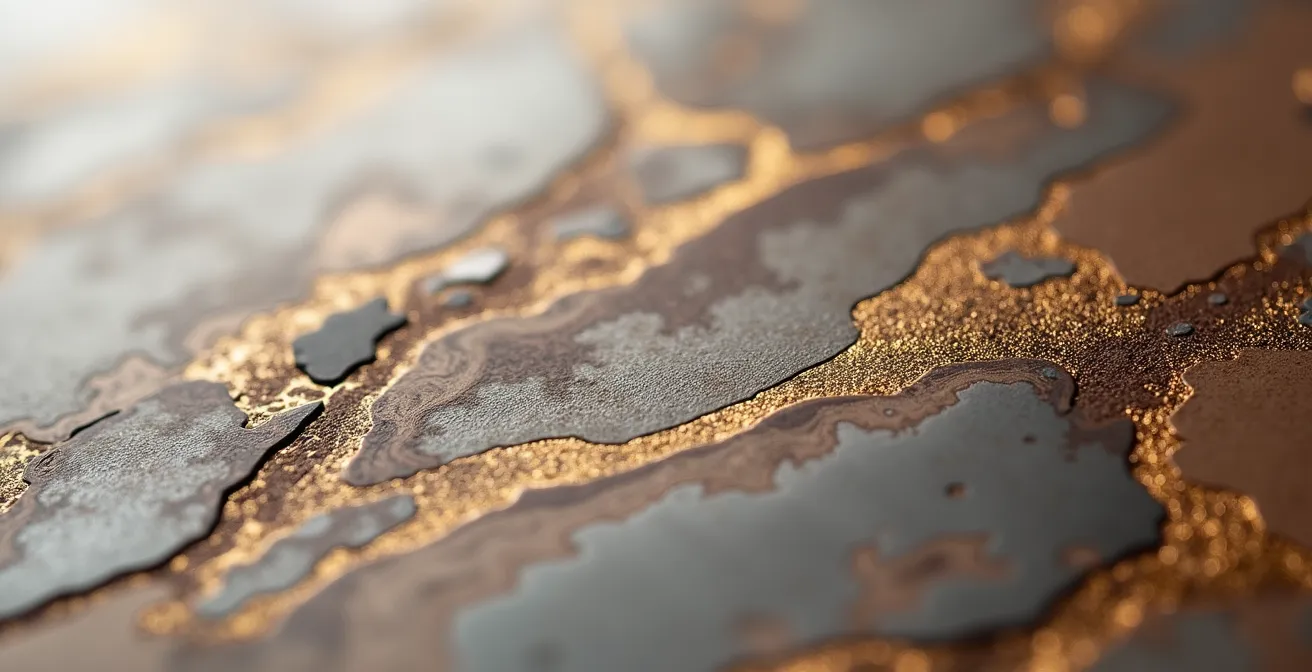 Makroaufnahme hochwertiger Materialien und perfekter Verarbeitung