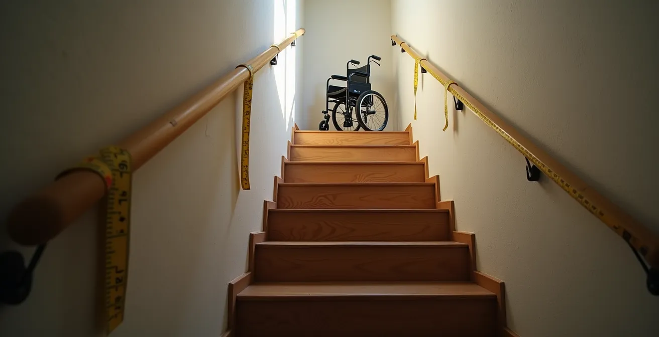 Vergleich zwischen Sitzlift und Plattformlift in engem deutschem Treppenhaus