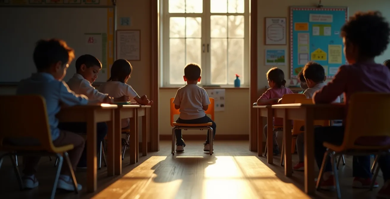 Überfülltes Klassenzimmer zeigt die Herausforderungen unzureichender Inklusion